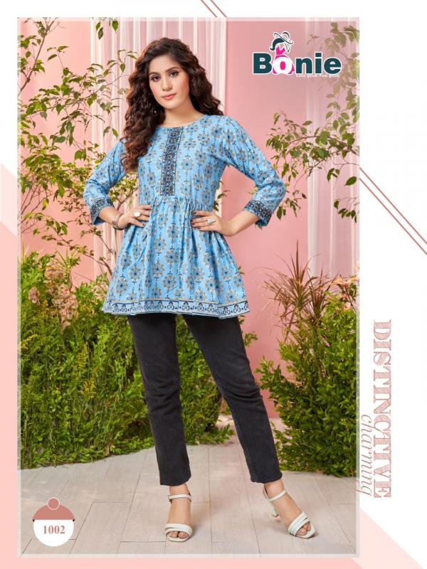 Bonie Grace Printed Cotton Western Fancy Tops Collection